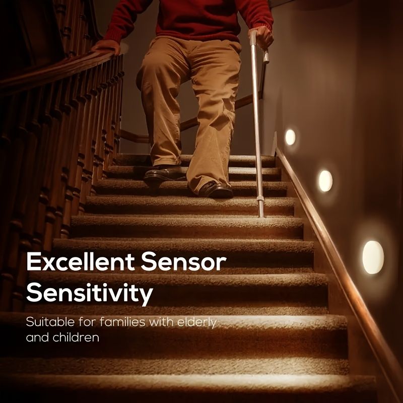 Smart Body Sensor LED Night Light - Dynamic Sensor Wardrobe Light for Hallway, Closet, Bedroom, Bedside - Stair Light Can Be Posted Anywhere