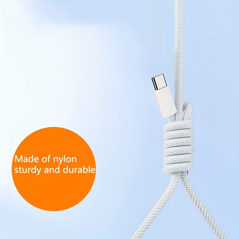 2m 60W Fast Charging Cable: USB-C to USB-C for Iphone 15
