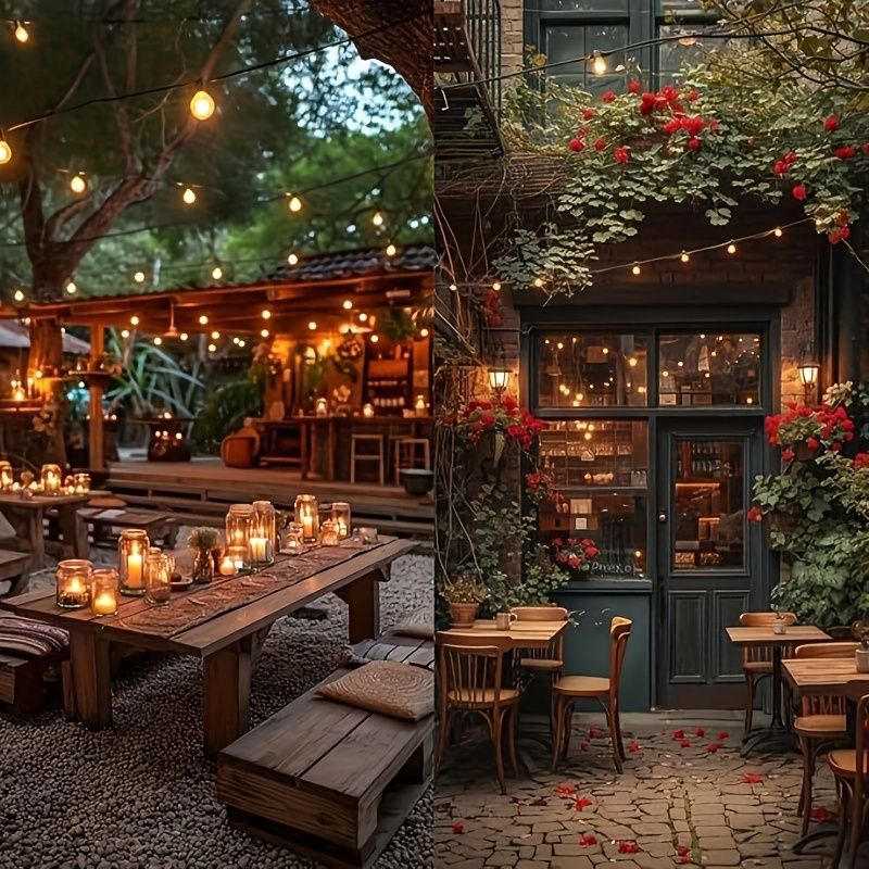 30+2 LED String Lights, 24V low voltage pulg in power supply Globe Lights String Terrace Lamp with Edison Bulbs, Hanging Bistro Light for Outside Balcony Party Wedding Market Cafe, Decorative lights