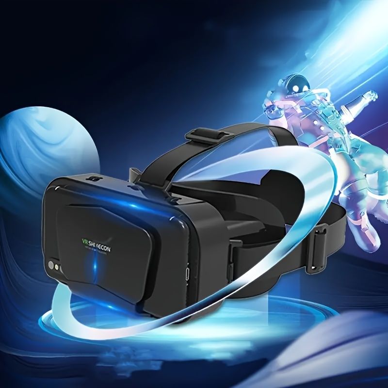 1pc 3D VR Virtual Reality Glasses with Blue Light Protection for Android & iOS Phones, Compatible with 11.94-15.24 cm Screens, 3D Gaming & Movie Accessory, Includes Lens Only (No Handle or Battery)