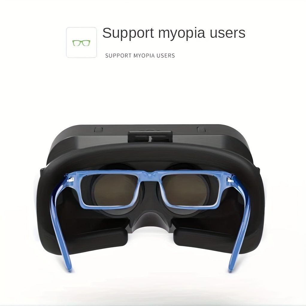 1pc 3D VR Virtual Reality Glasses with Blue Light Protection for Android & iOS Phones, Compatible with 11.94-15.24 cm Screens, 3D Gaming & Movie Accessory, Includes Lens Only (No Handle or Battery)