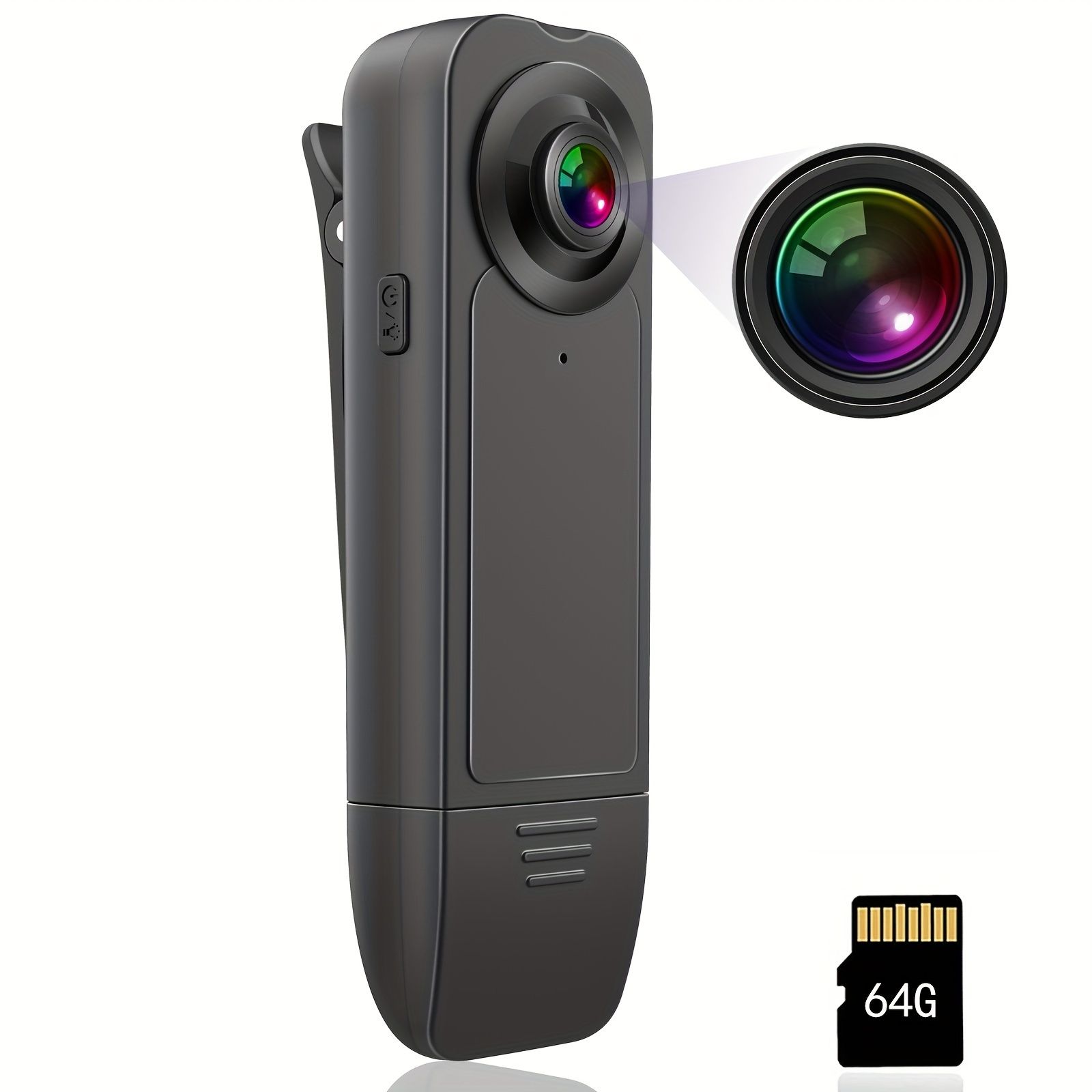 1080P Full HD camcorder, motion detection with night vision, wearable camcorder, outdoor camcorder for daily recording, cycling, delivery/service work