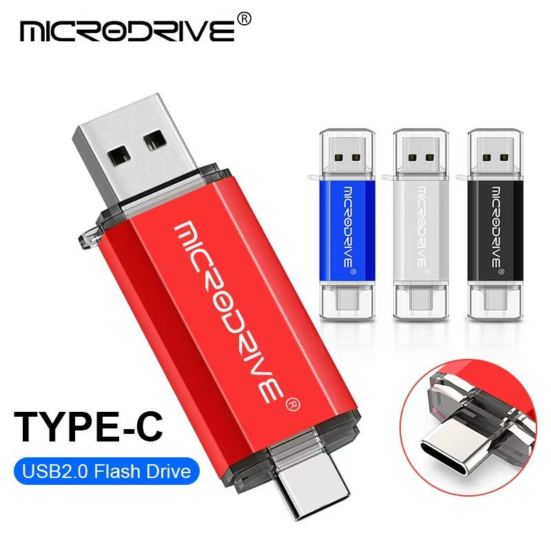 USB 3.1 Flash Drive, 128GB/256GB, High-Speed 2-in-1 USB-C & USB-A Thumb Drive for Samsung, Huawei, MacBook, Chromebook Pixel - Portable Storage Solution, Portable Storage Device