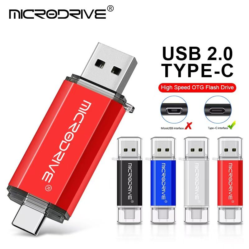 USB 3.1 Flash Drive, 128GB/256GB, High-Speed 2-in-1 USB-C & USB-A Thumb Drive for Samsung, Huawei, MacBook, Chromebook Pixel - Portable Storage Solution, Portable Storage Device