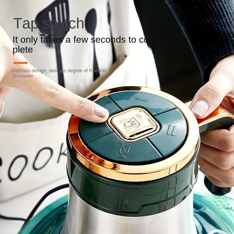 5L Large Capacity Green Electric Meat Grinder for Home Use, Stainless Steel Multifunctional Mixer with 6-Blade Design, 500W Powerful Processor