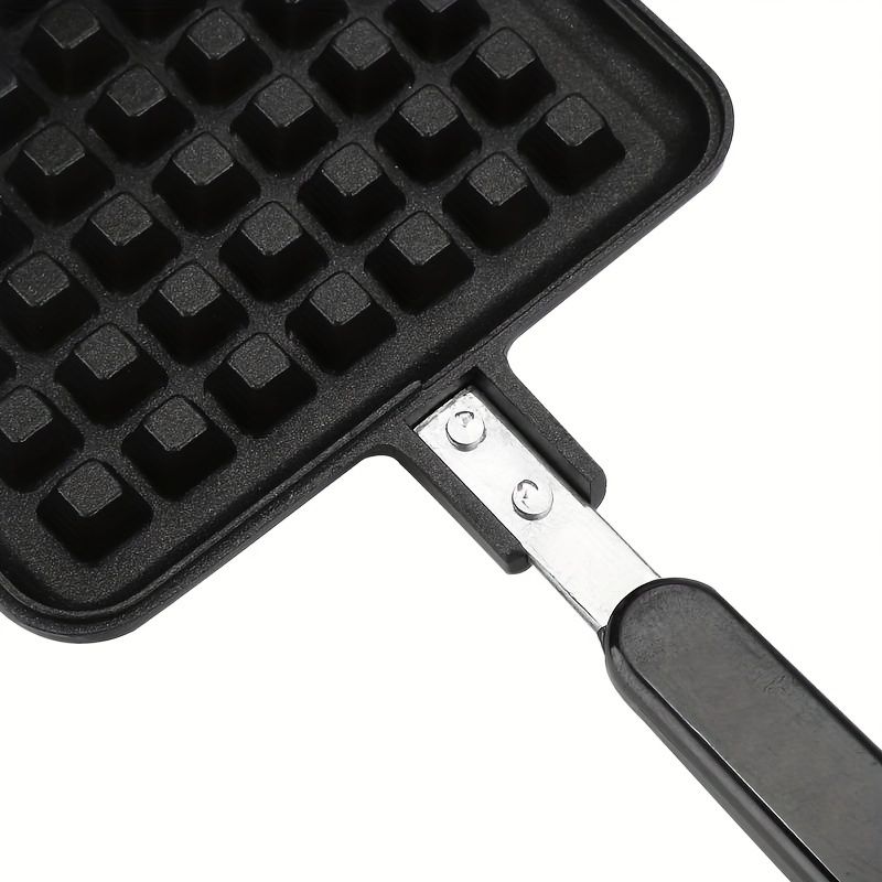 1pc Nonstick Waffle Maker Pan, Stove Top Waffle Skillet For Belgian Waffles Sandwich Toaster, Breakfast, Sandwich Maker Cookware, Kitchenware, Kitchen Accessories