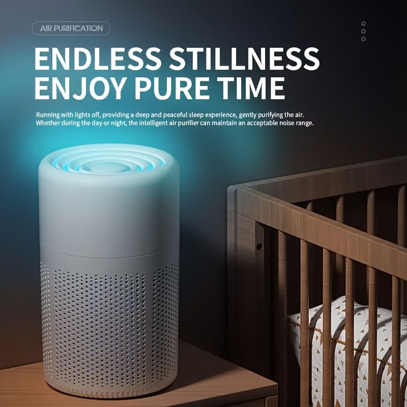 Air Purifier for Home with Scented Sponge,Deodorizing for Office Living Room Bedrooms, for Smokers, Odor, Dust, Pollen, Pet Dander, Car Air Fresheners for Bedroom Office
