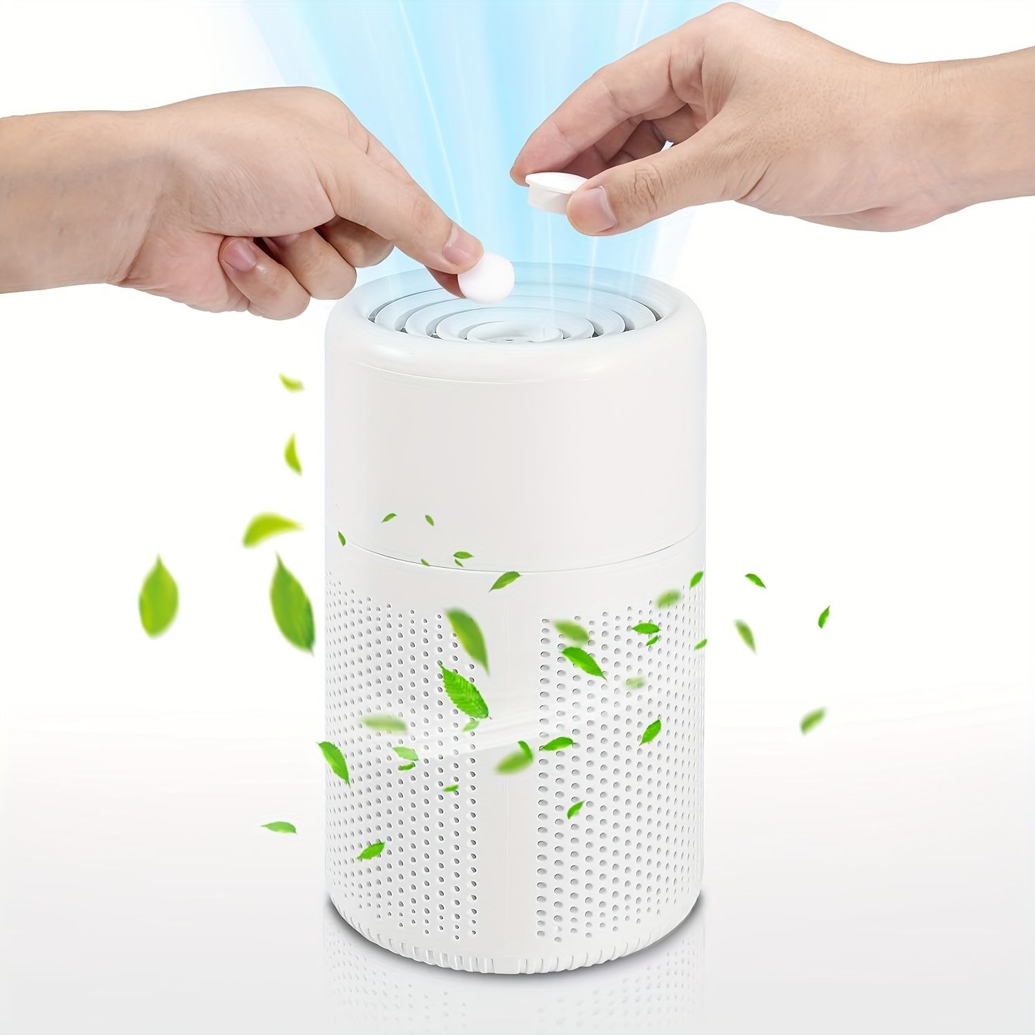 Air Purifier for Home with Scented Sponge,Deodorizing for Office Living Room Bedrooms, for Smokers, Odor, Dust, Pollen, Pet Dander, Car Air Fresheners for Bedroom Office