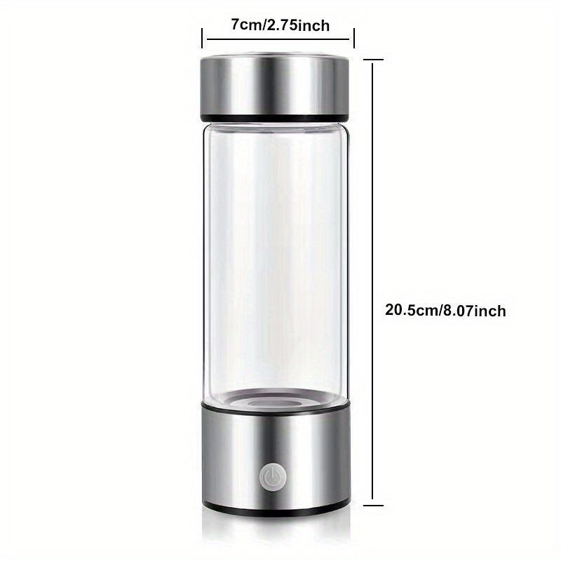 Portable Hydrogen-Rich Water Cup Generator, 420ml Hydrogen Water Bottle, Rechargeable Hydrogen Rich Water Glass Health cup, Hydrogen Generator Water Cup Filter Ionizer Maker, Water Machine Ionizer
