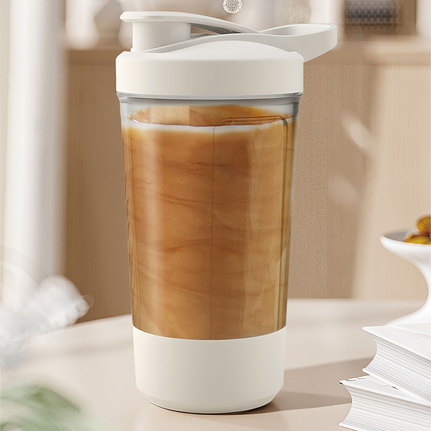 Electric Stirring Cup, The Cup Body Has Its Own Scale, Double Cup Mouths Can Be Switched Freely, Household And Travel Automatic Stirring Cup, Electric Water Cup, Coffee Milk Powder Stirring Cup, Gift