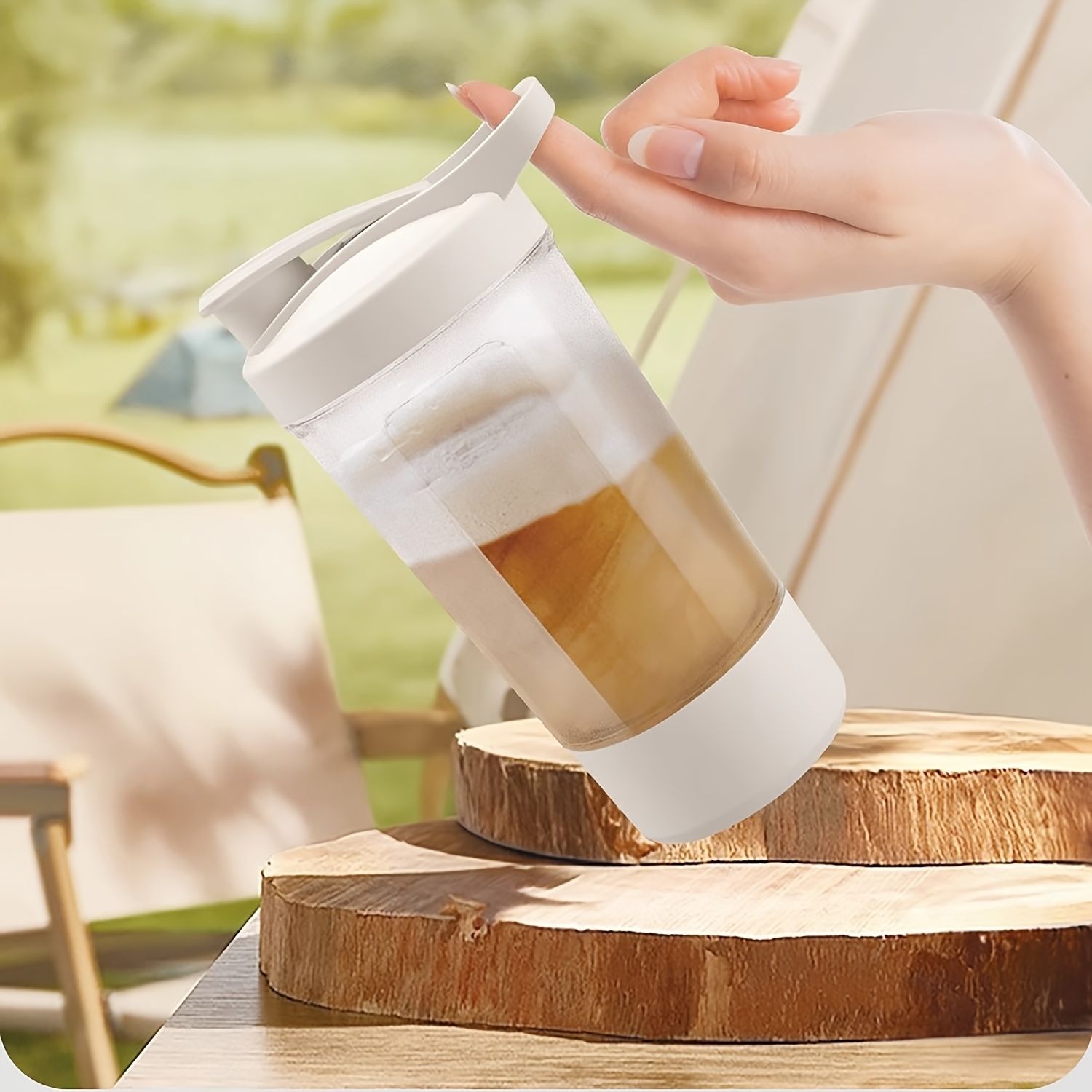 Electric Stirring Cup, The Cup Body Has Its Own Scale, Double Cup Mouths Can Be Switched Freely, Household And Travel Automatic Stirring Cup, Electric Water Cup, Coffee Milk Powder Stirring Cup, Gift