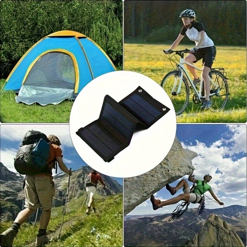 100W USB Solar Panel Kit Foldable Portable Solar Charger for Outdoor Camping Hiking Phone Charger, Suitable for Picnic, Cycling, Fans, Flashlights, etc