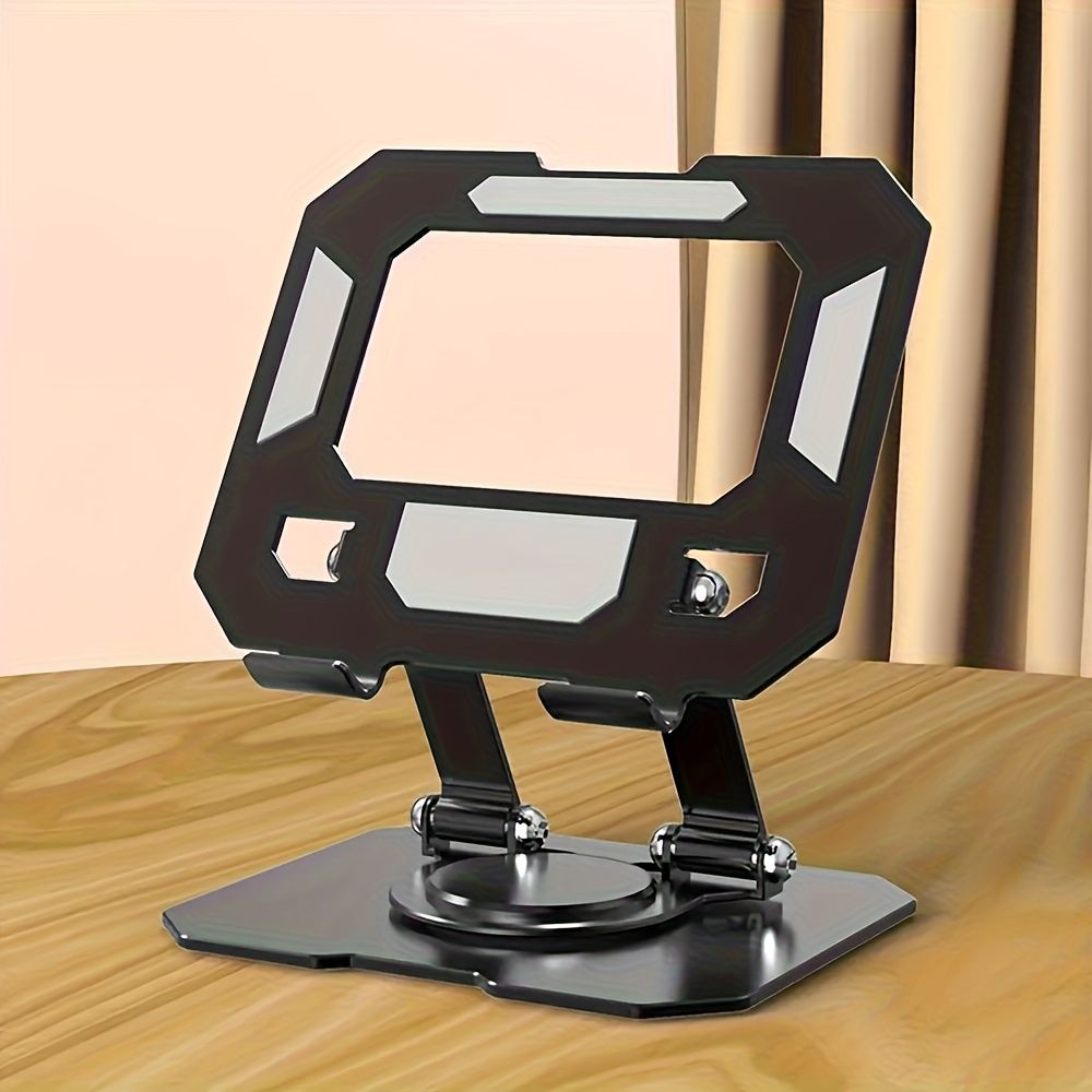 Adjustable flat stand, 360° rotating multi-angle desk stand, foldable and portable, compatible with 10.16-38.1 cm devices