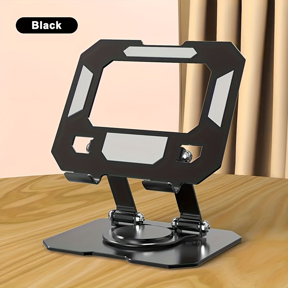 Adjustable flat stand, 360° rotating multi-angle desk stand, foldable and portable, compatible with 10.16-38.1 cm devices