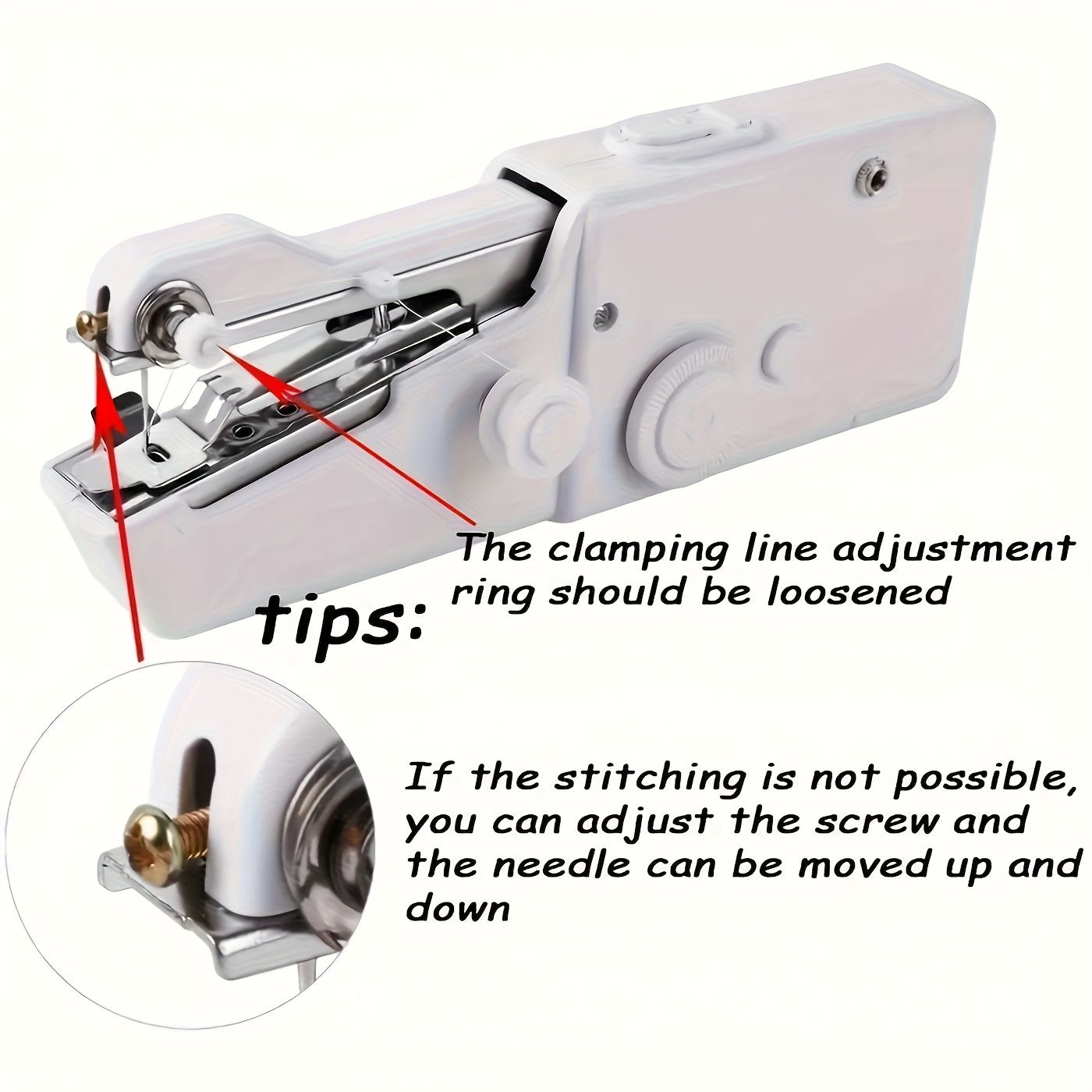 Handheld sewing machine, a mini portable electric sewing machine for quick stitching, suitable for home use, travel, and DIY projects, ideal for beginners