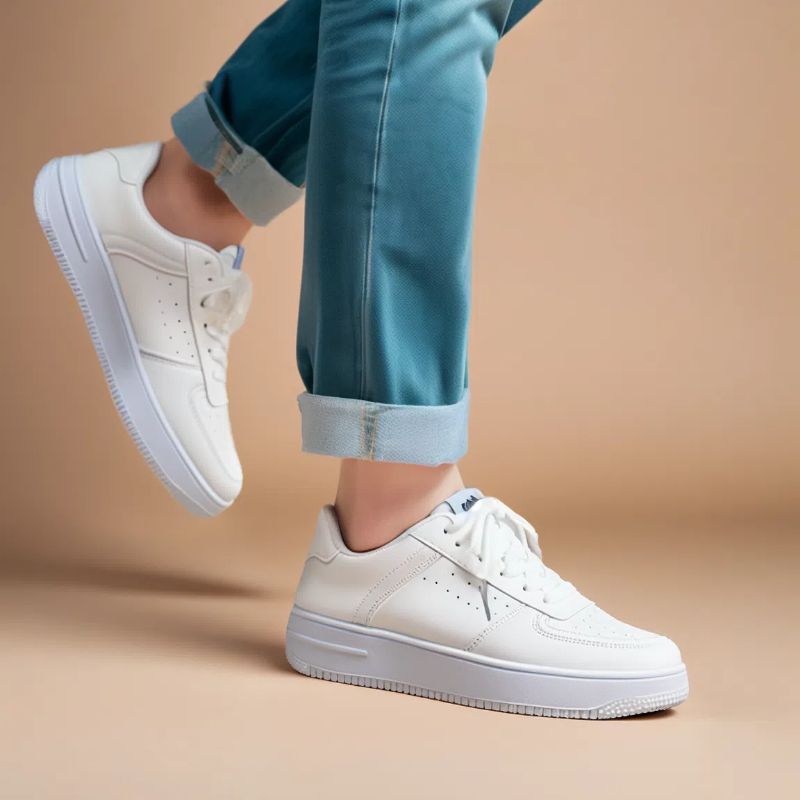Mufan 2025 new high-quality men's sneakers fashionable and trendy white shoes casual board shoes