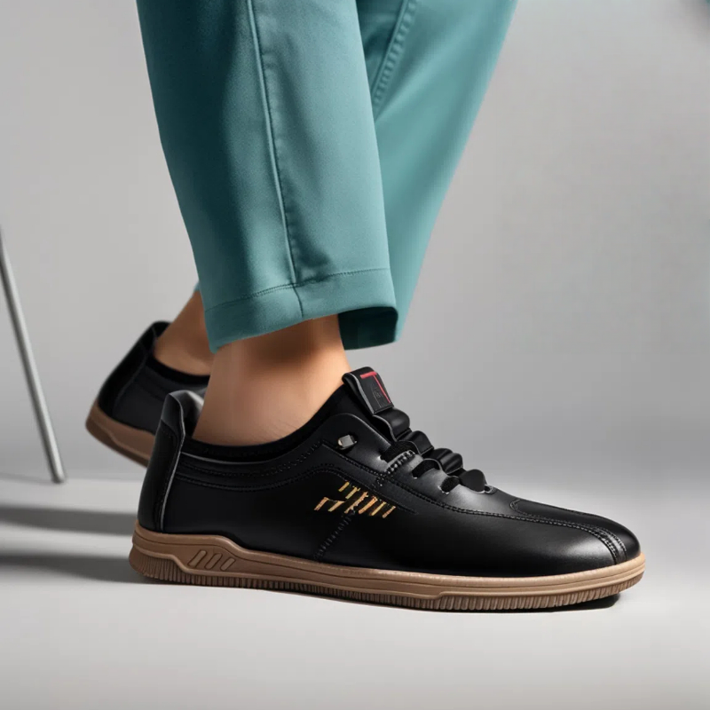 Men's soft soled business leather shoes versatile casual leather shoes fashionable board shoes