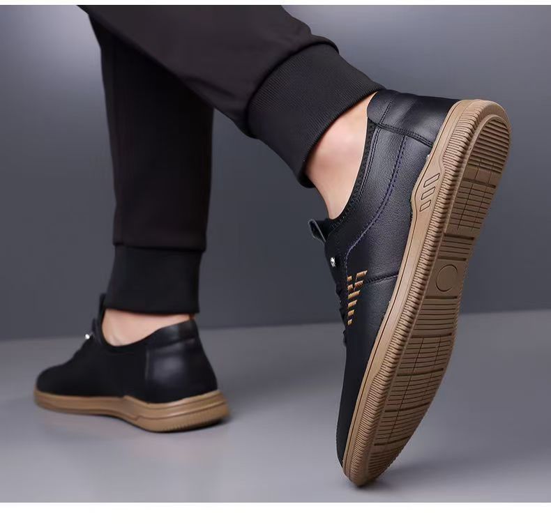 Men's soft soled business leather shoes versatile casual leather shoes fashionable board shoes