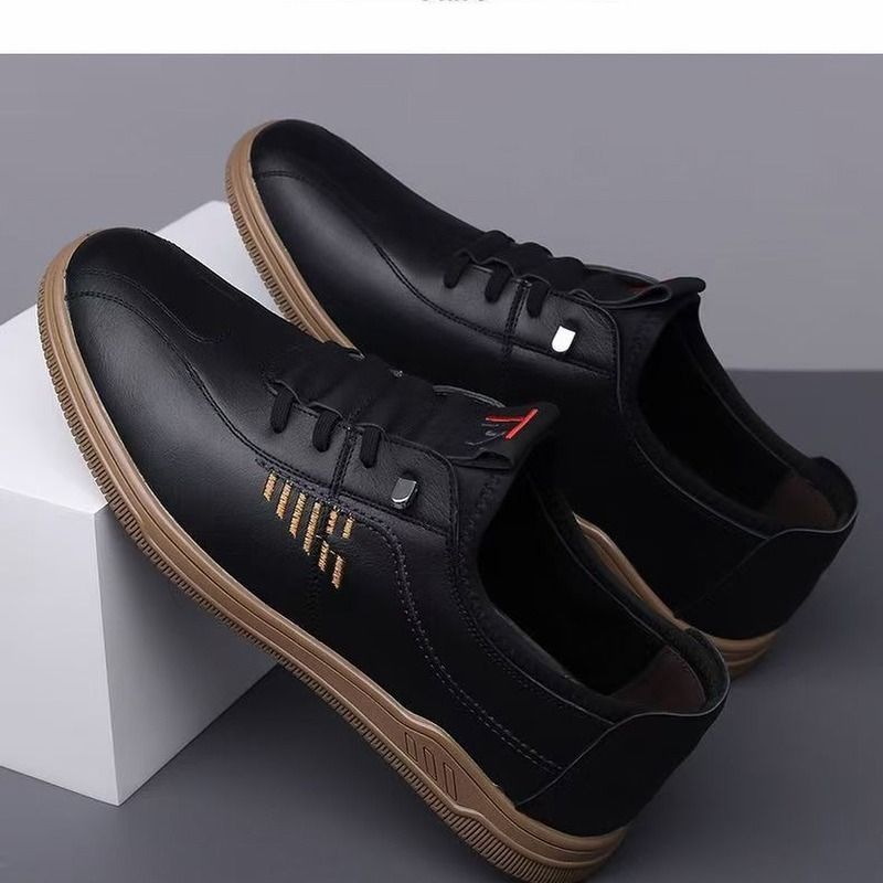 Men's soft soled business leather shoes versatile casual leather shoes fashionable board shoes