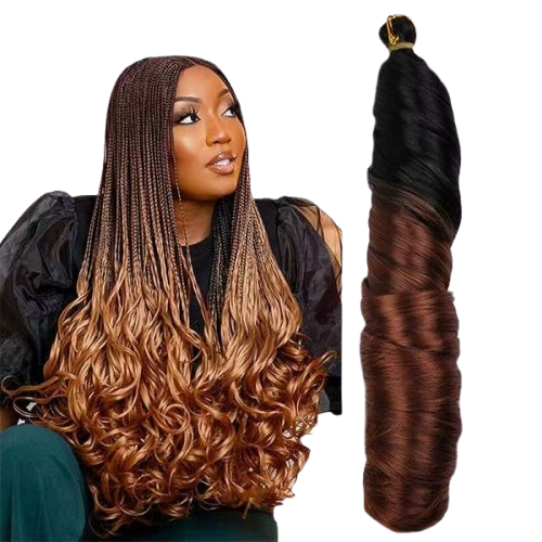 [Hair Bundles] Custom-made braidable smooth crochet hair bundles for African women – creates deep wave style – natural, breathable, odorless, stable, easy to manage, simple to use for daily wear
