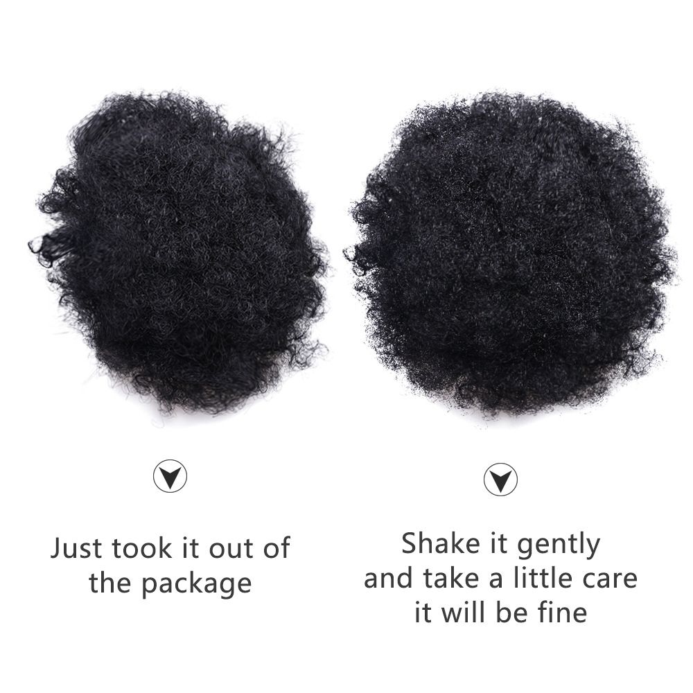 Curly Hair Water Wave Wool Curl Claw Clip Ponytail Wig, High Ponytail Wig Braid- Natural Permeable Odorless Stable Easy to manage Simple Operation for Daily Use【Red-brown】【one free gift】