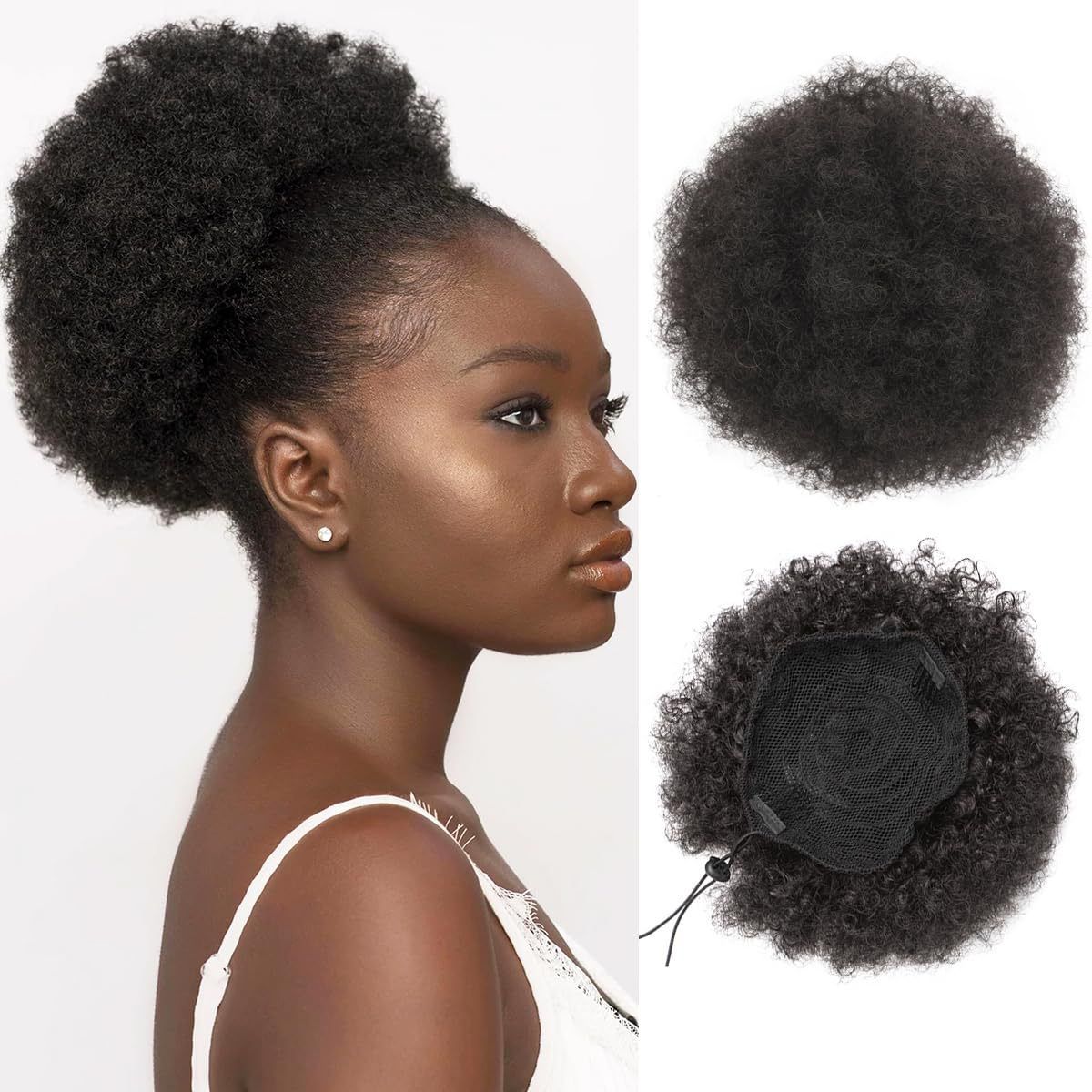 Curly Hair Water Wave Wool Curl Claw Clip Ponytail Wig, High Ponytail Wig Braid- Natural Permeable Odorless Stable Easy to manage Simple Operation for Daily Use【Red-brown】【one free gift】