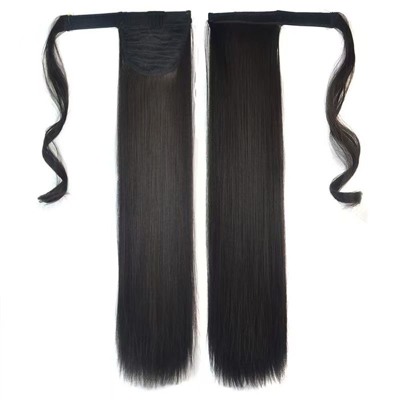 Braidable Matte Long Straight Ponytail Wigs for Black Women- Natural Permeable Odorless Stable Easy to manage Simple Operation for Daily Use【One free gift】