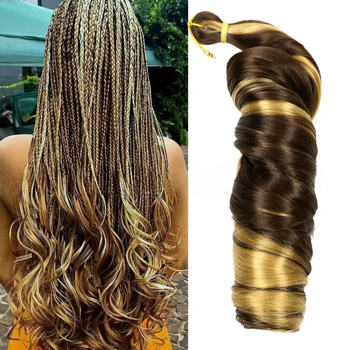 [Hair Bundles] Custom-made braidable smooth crochet hair bundles for African women – creates deep wave style – natural, breathable, odorless, stable, easy to manage, simple to use for daily wear