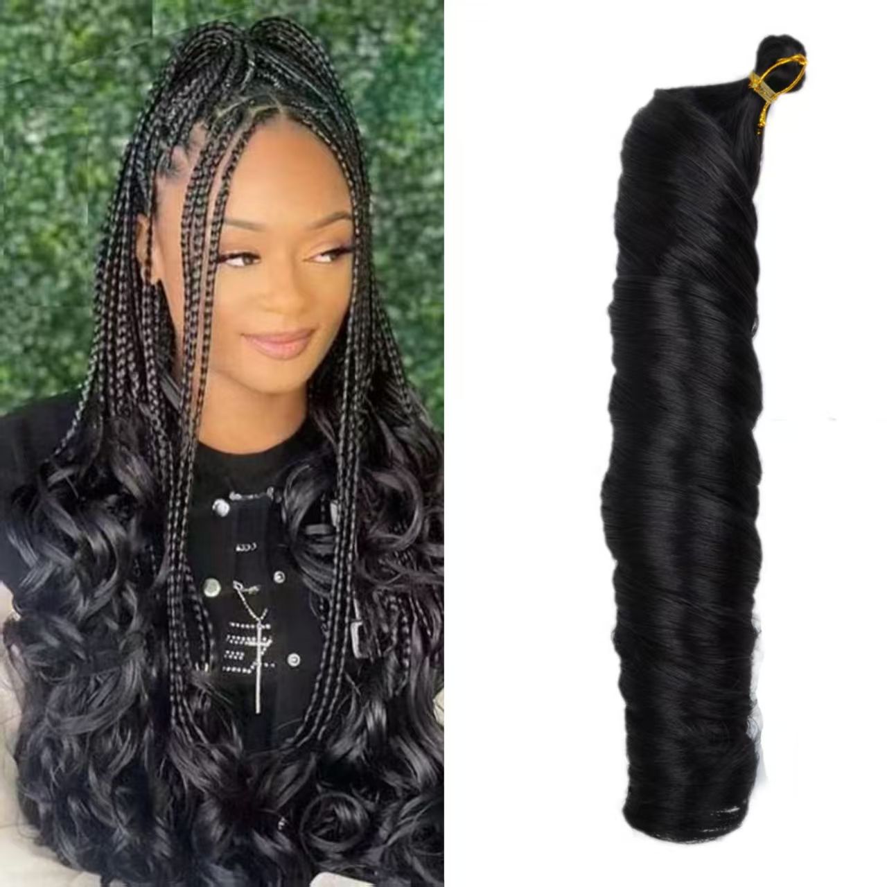【Hair Extension 】Braidable Matte Long Straight Ponytail Wig. Natural-looking, breathable, odorless, and secure. Easy to maintain and simple to apply, perfect for daily wear.