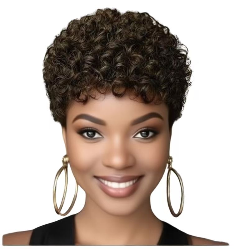 4-inch black wig headband for women with small curly hair- Natural Permeable Odorless Stable Easy to manage Simple Operation for Daily Use