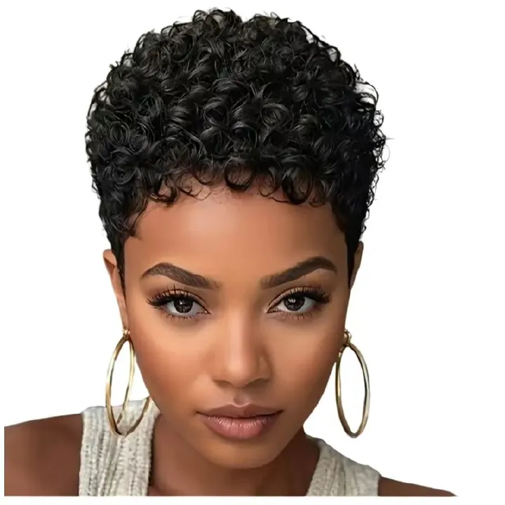 4-inch black wig headband for women with small curly hair- Natural Permeable Odorless Stable Easy to manage Simple Operation for Daily Use