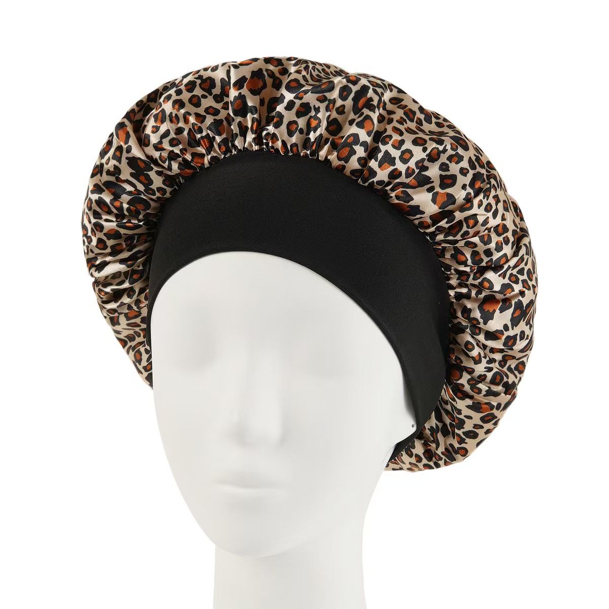 Satin Headscarf Sleeping Bonnet – Women's Long Hair Wrap Silk Cap | Fashion Head Scarf Accessory, Beauty Bath Cap | Night Sleep Cap (with Adjustable Head Cover Design), Ideal for Curly & Springy Hair,