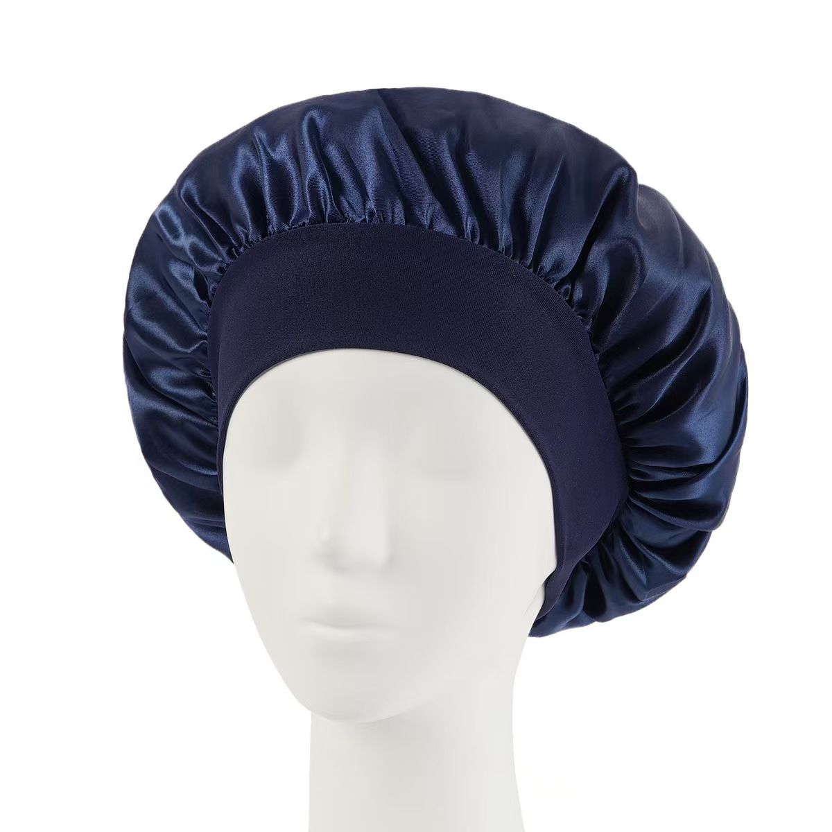 Satin Headscarf Sleeping Bonnet – Women's Long Hair Wrap Silk Cap | Fashion Head Scarf Accessory, Beauty Bath Cap | Night Sleep Cap (with Adjustable Head Cover Design), Ideal for Curly & Springy Hair,