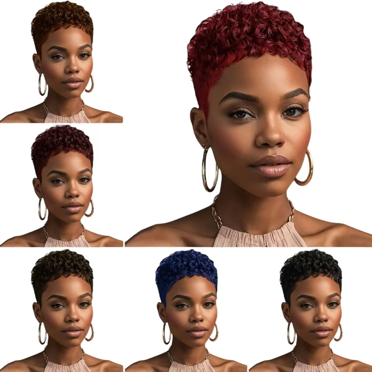 4-inch black wig headband for women with small curly hair- Natural Permeable Odorless Stable Easy to manage Simple Operation for Daily Use