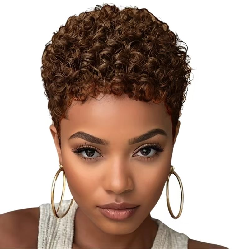 4-inch black wig headband for women with small curly hair- Natural Permeable Odorless Stable Easy to manage Simple Operation for Daily Use