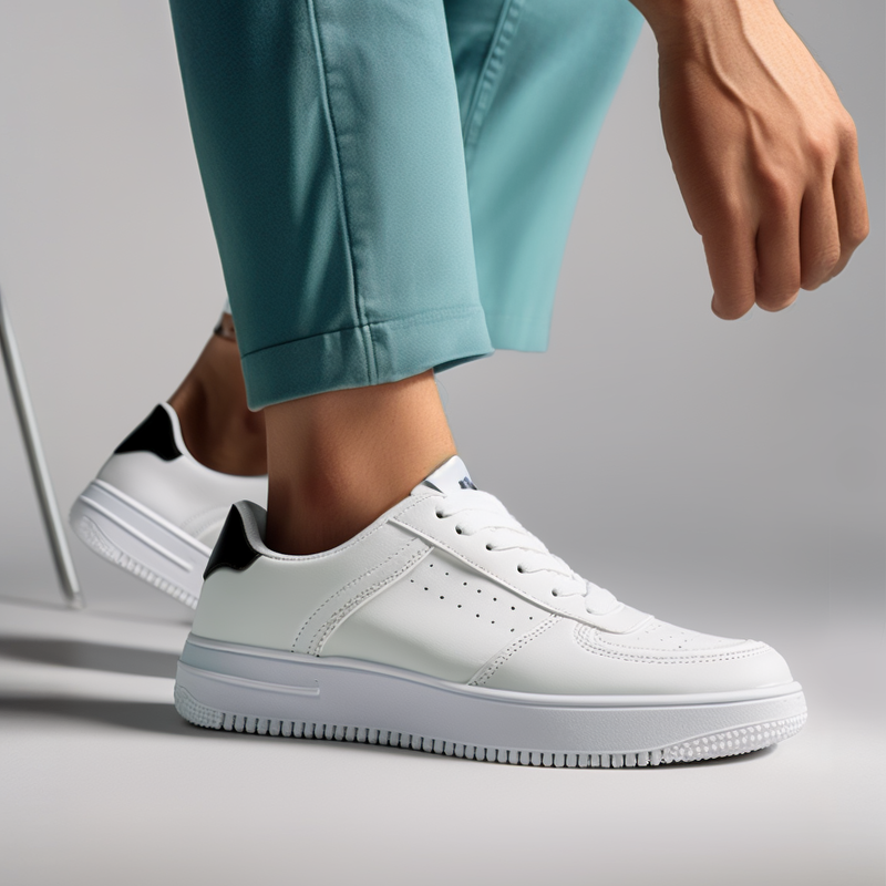 Mufan 2025 new high-quality men's sneakers fashionable and trendy white shoes casual board shoes