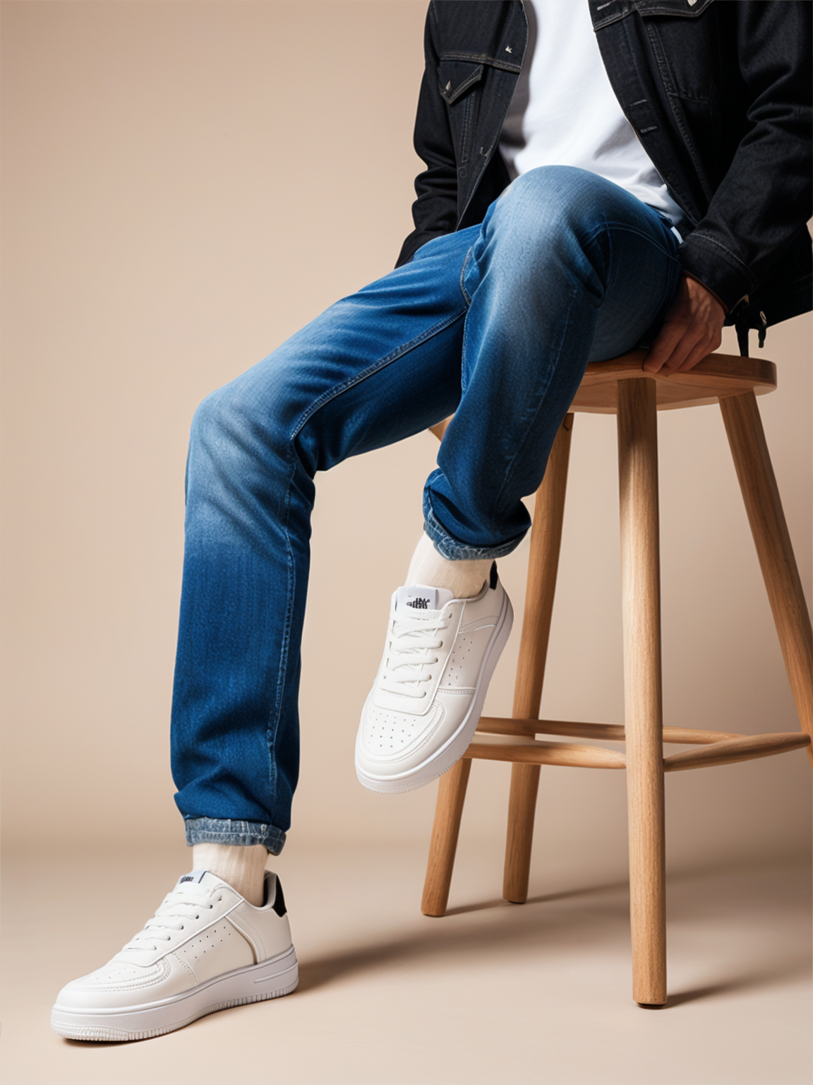 Mufan 2025 new high-quality men's sneakers fashionable and trendy white shoes casual board shoes