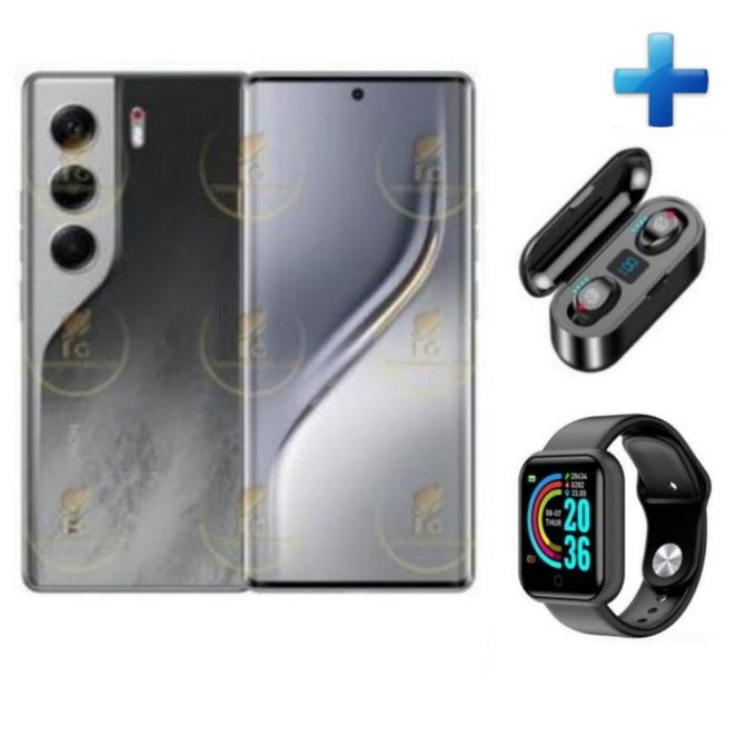 Tecno CAMON 40 8GB RAM +256GB 6.78 INCHES CURVED SCREEN ROM 5200 MAH BATTERY DUAL SIM - Free F9 SW