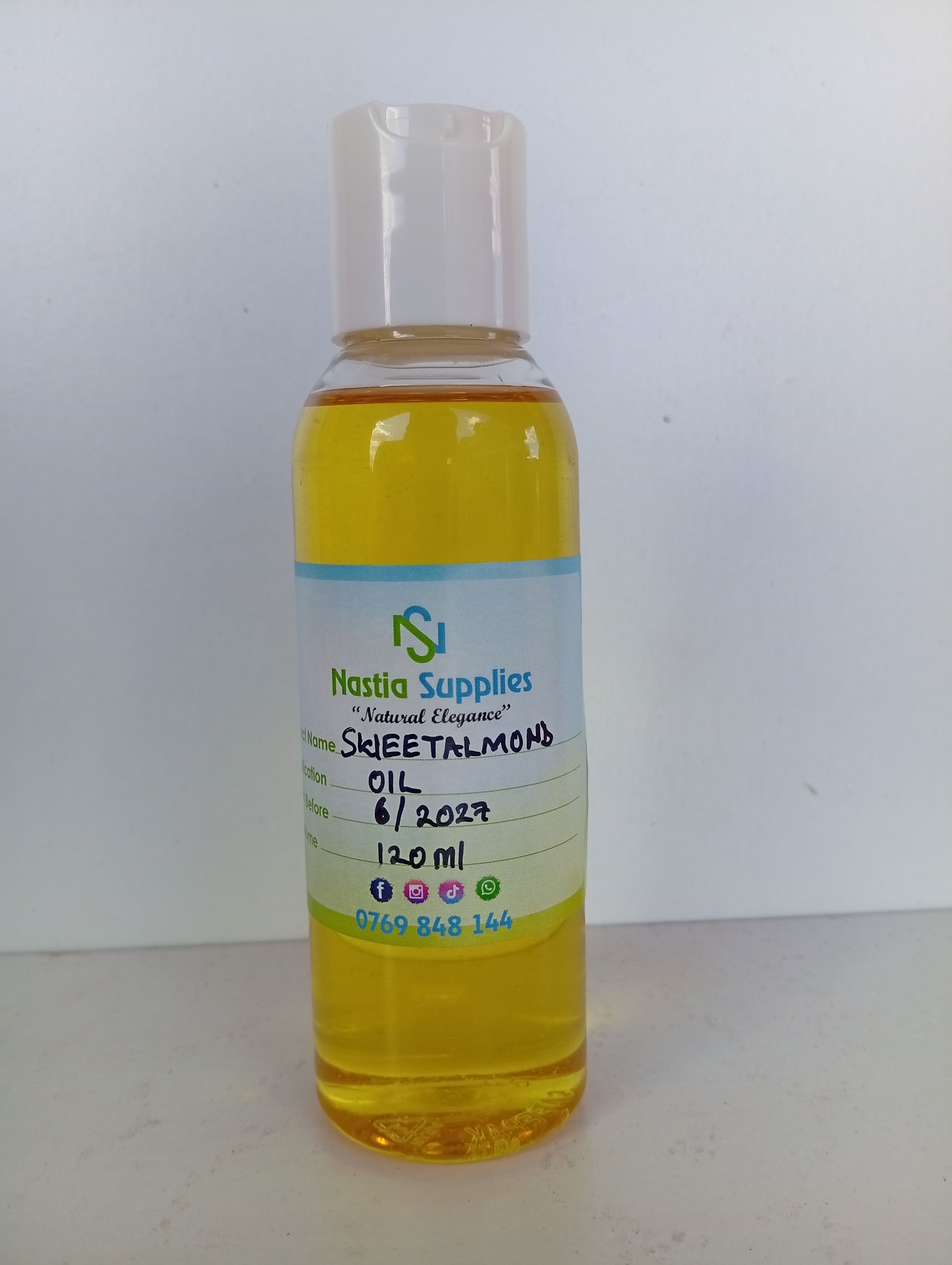 Sweet Almond Oil (Cold-Pressed) Pure, Moisturizes, Softens, Smoothens, Nourishes, & Glows