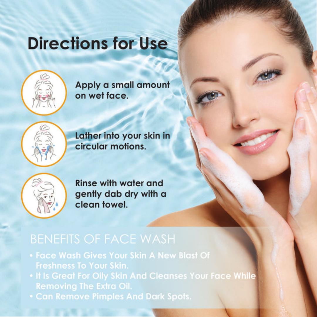 Beauty Clinic Vitamin C Face Wash – Brightening & Purifying Cleanser with Orange Extract – 150ml