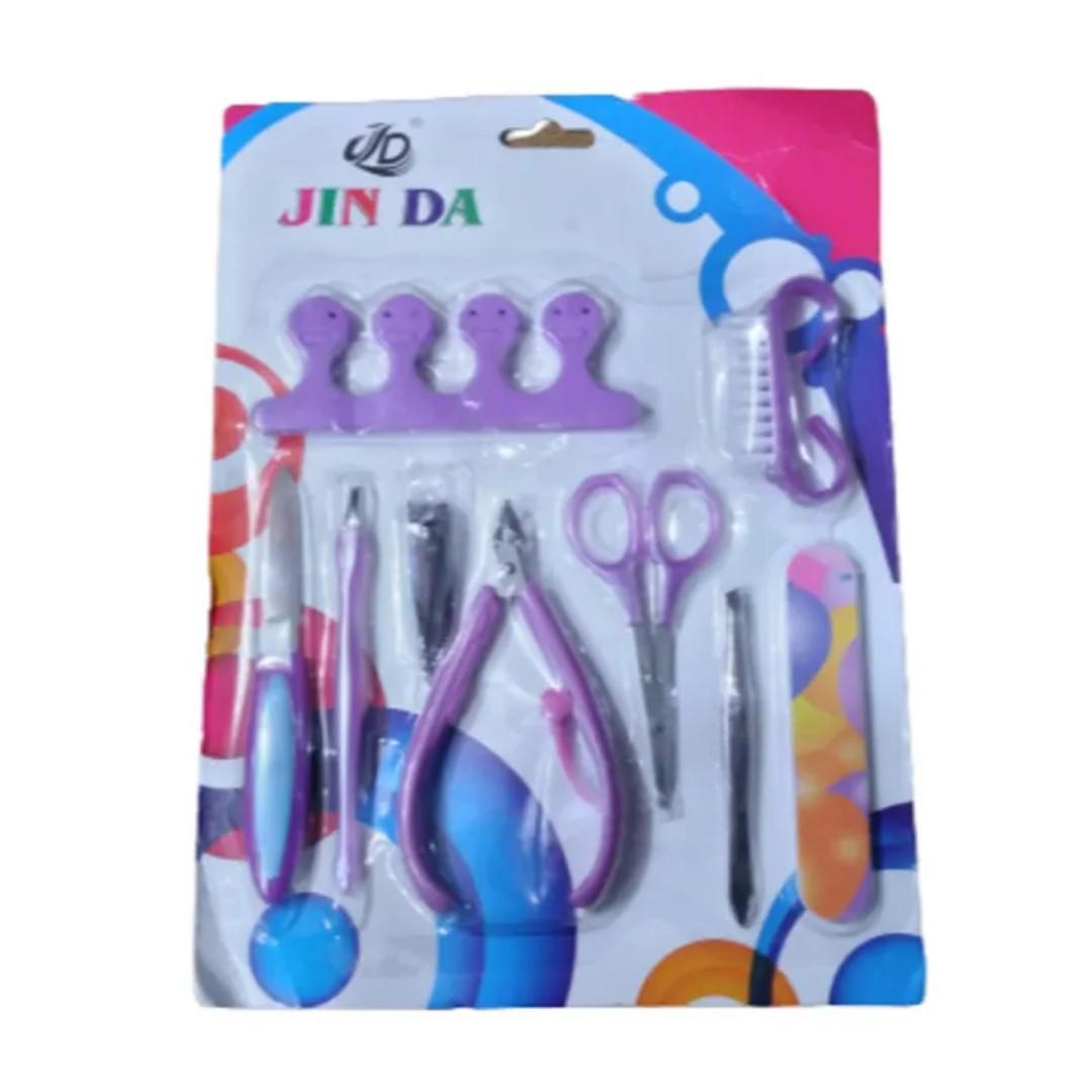 Jinda Nail Care Manicure And Pedicure Grooming Kit Set( Clippers, Scissors, Cuticle Tools & File – Beauty Kit for Women & Men)