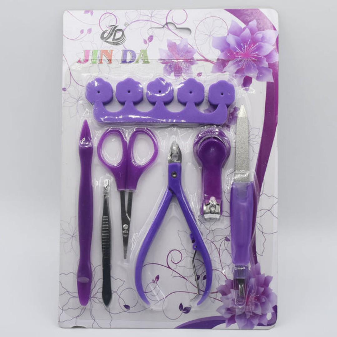 Jinda Nail Care Manicure And Pedicure Grooming Kit Set( Clippers, Scissors, Cuticle Tools & File – Beauty Kit for Women & Men)