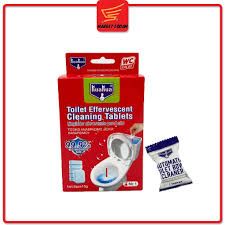 KUAKUA 8pcs Toilet Cleaning Effervescent Tablets (8 pcs x15g) Automatic Toilet Bowl Cleaner - Odor, Dirt, Fragrant Household odour removal and with 99.9% bacterialstatic rate.