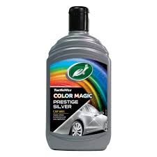 Turtle Wax COLOR MAGIC PRESTIGE SILVER WAX 500ml-Cleans , shines, restores & adds colour while providing long lasting protection and outstanding shine