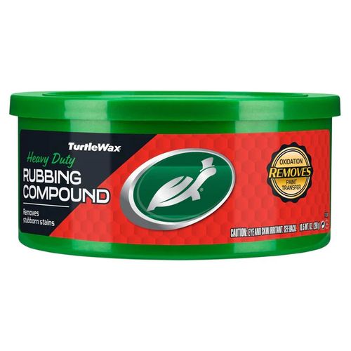 Turtle Wax Heavy Duty Rubbing Compound - High-Performance Scratch & Swirl marks Remover and oxidation from car paint, restoring a smooth, glossy finish.