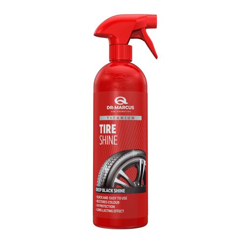 Dr Marcus Titanium Intense Tire Shine -750ml. Effectively removes dirt from winter and summer tires. Protects the surface by coating it with a layer of titanium. Restores color intensity and depth.