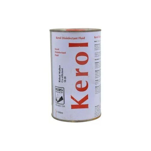 Kerol Disinfectant Fluid - 1000ml .It is also recommended for disinfecting foot-dips, wheel dips and sterilization of infective material in case of infectious diseases.