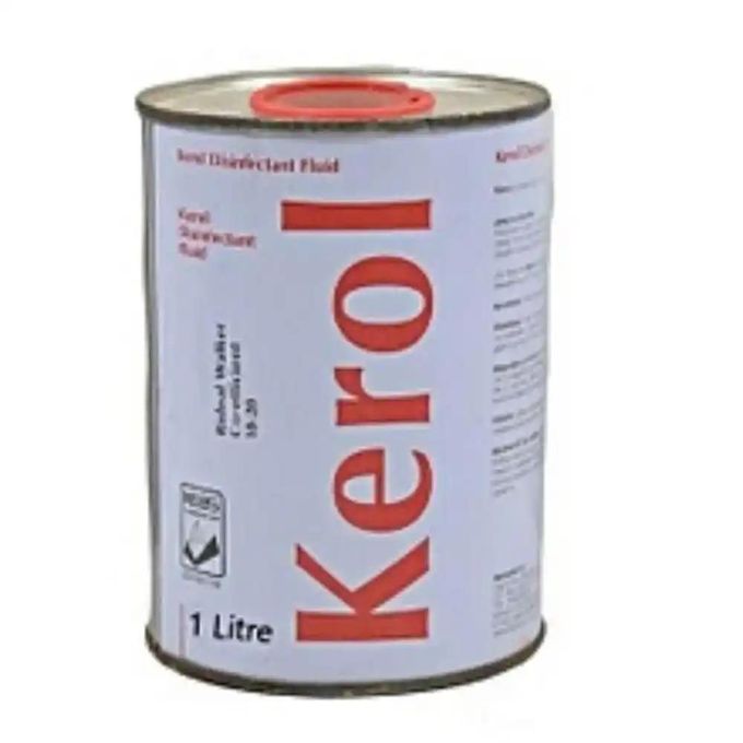 Kerol Disinfectant Fluid - 1000ml .It is also recommended for disinfecting foot-dips, wheel dips and sterilization of infective material in case of infectious diseases.