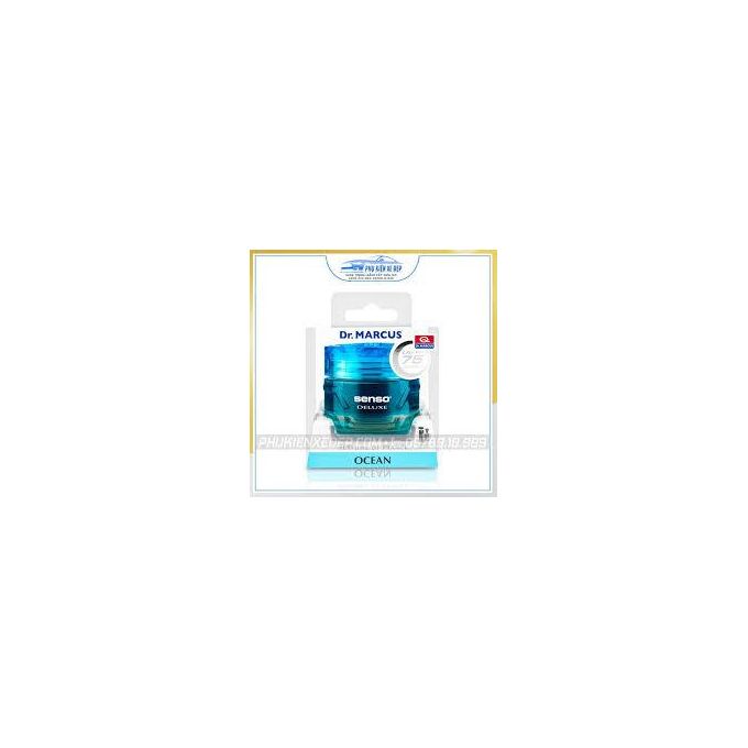 Dr Marcus Senso Deluxe Ocean 50ml-Rich, exquisite and long lasting French fragrance. Lasts for up to 75 days Stylish and colorful glass bottle a perfect look for your car dashboard.