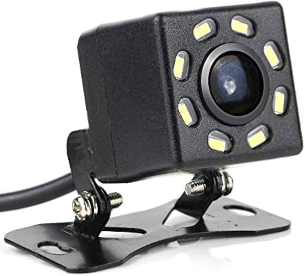 8 LED Car Reverse Camera with Night Vision. Waterproof Hd Wide Angle Reverse camera for safe reversal Of your vehicle. Powerful LEDs for Night Vision Purposes. Brand New 12 V car camera. Compatible